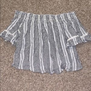 bershka strapless top size medium